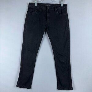 Kenneth Cole Skinny Jeans 30X30 Slim Fit Mid Rise Dark Wash Black